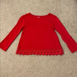 Old Navy Red long sleeve shirt